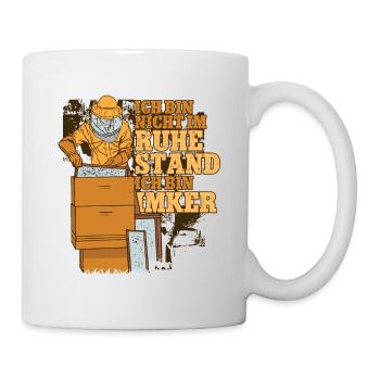 Pensioner Grandpa Beekeeper Beekeeper - Mug - white - Right