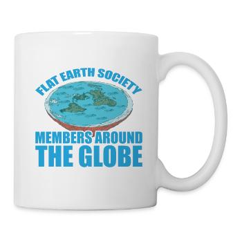 Flat Earth Society, Members Around The Globe 15 - Tasse - Weiß - Rechts