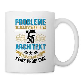 Architekt Geschenk Innenarchitekt Architektur - Tasse - Weiß - Rechts