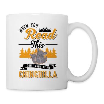 Chinchilla Gift Woolly Mouse Short-tailed Chinchilla - Mug - white - Right