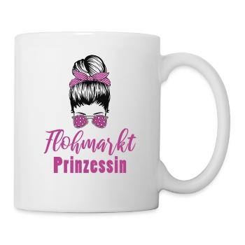 Flohmarkt Trödelmarkt Frauen - Tasse - Weiß - Rechts