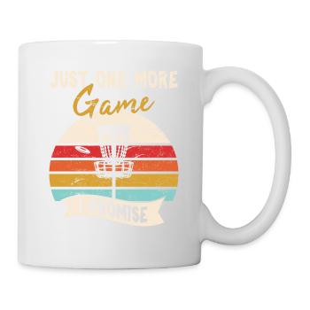 Just One More Game Funny Frisbee Golf Disc Golf Pl - Tasse - Weiß - Rechts