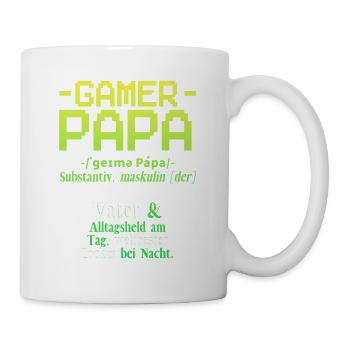 Jeu de hasard Gamer Papa - Mug blanc - blanc - Droite