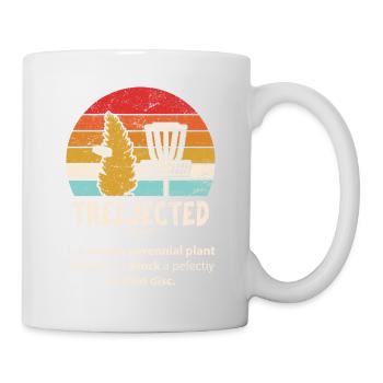 Treejected Disc Golf Players Funny Frisbee Golf Di - Tasse - Weiß - Rechts