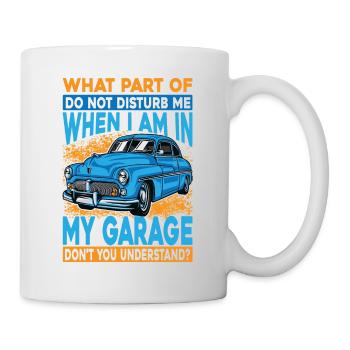 Quelle partie de ne pas me déranger quand je suis dans mon gar - Mug blanc - blanc - Droite