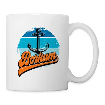 Borkum - Tasse - Weiß - Rechts