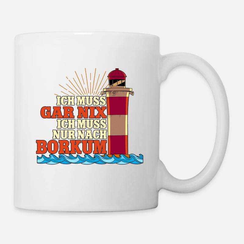 Borkum - Tasse - Weiß