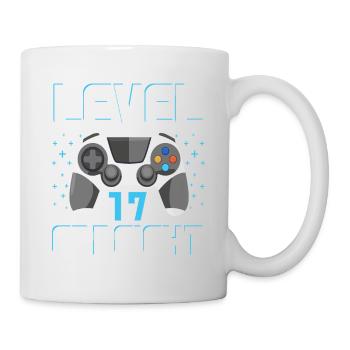 Level 17 Erreicht Gamer - Tasse - Weiß - Rechts