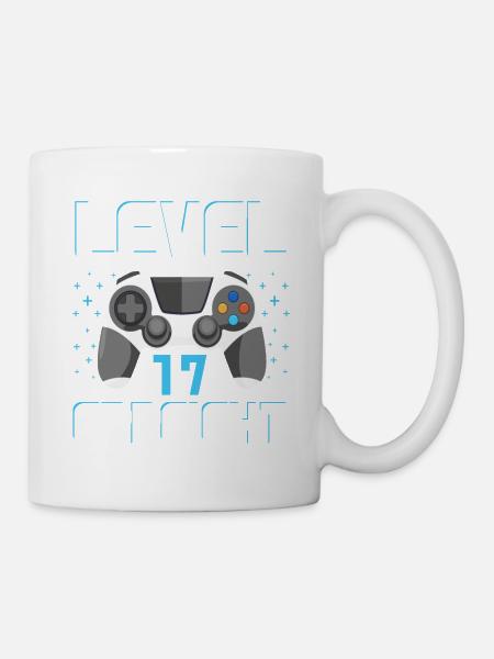 Level 17 Erreicht Gamer - Tasse - Weiß