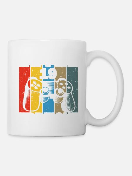 Level 19 Erreicht Gamer - Tasse - Weiß