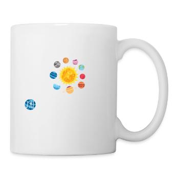 J'peux pas j'ai système solaire astronomie - Mug blanc - blanc - Droite