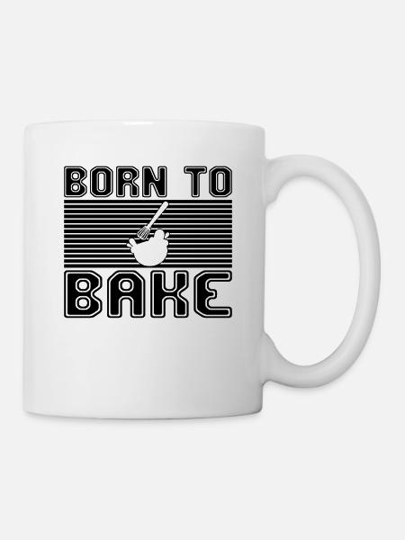Backen - Tasse - Weiß