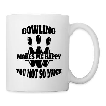 Bowling Ball Bowling Cone Cadeau Bowler Bowler Bowling Bowling - Mug blanc - blanc - Droite