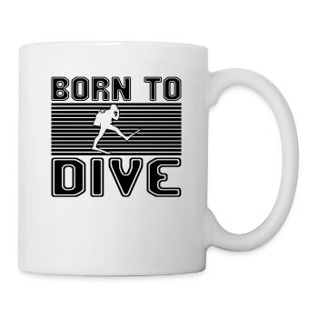 Plonger - Mug blanc - blanc - Droite