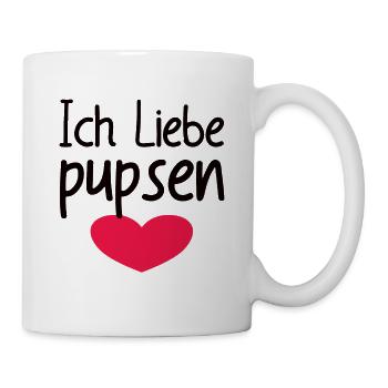 Ich Liebe Pupsen - Tasse - Weiß - Rechts