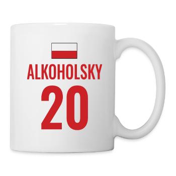 Fußball Sauf Trikot Polen Mallorca Party Gruppen - Tasse - Weiß - Rechts