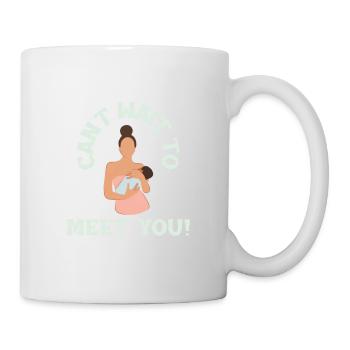J’ai hâte de vous rencontrer - Mug blanc - blanc - Droite