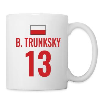 Fußball Sauf Trikot Polen Mallorca Party Gruppen - Tasse - Weiß - Rechts