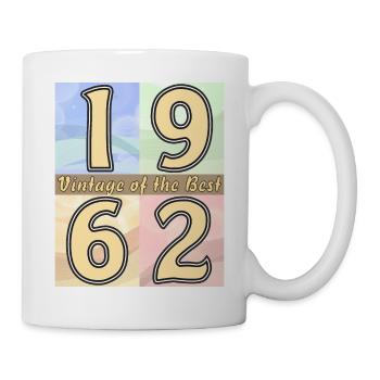 BIRTHDAY YEAR 1962 - Mug - white - Right