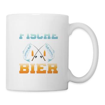 Je sauve des poissons de l’eau et des pêcheurs à la bière - Mug blanc - blanc - Droite