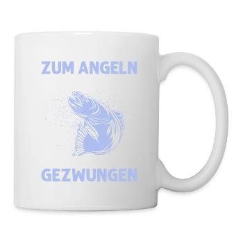 Nés pour pêcher, pêcheurs forcés de travailler - Mug blanc - blanc - Droite