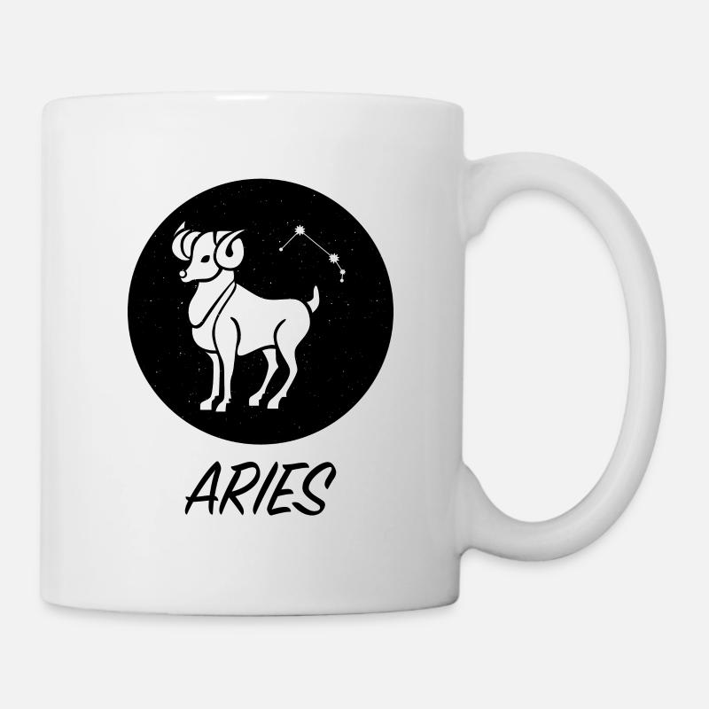 Zodiac Sign Aries Star Star - Mug - white