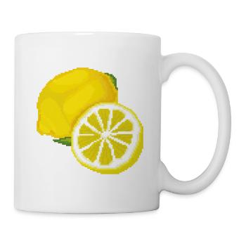 Retro Pixel Lemon - Mug - white - Right