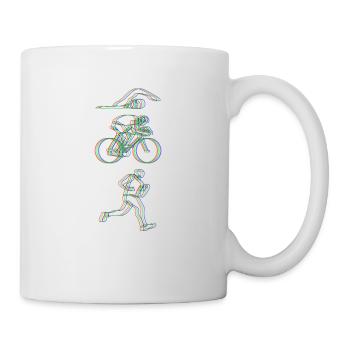 Triathlon Trippy Hamsa - Mug - white - Right