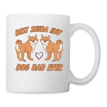 Shiba Inu Dad Dog Fun Saying Shiba Inu Gift - Mug - white - Right