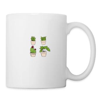 Drôle d’amoureux des plantes On n’est jamais assez succulent pl - Mug blanc - blanc - Droite