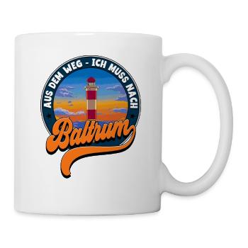 Baltrum - Tasse - Weiß - Rechts