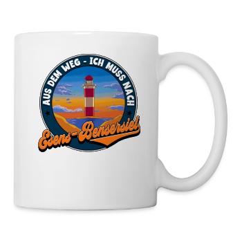 Esens-Bensersiel - Tasse - Weiß - Rechts
