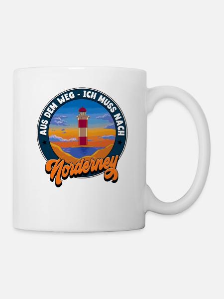 Norderney - Tasse - Weiß