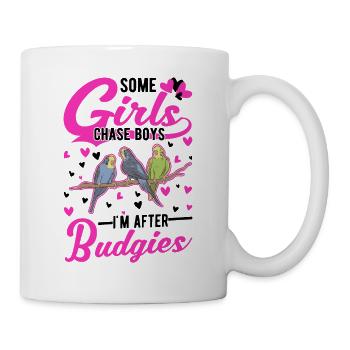 Wellensittich Mädchen Welli Sittich - Tasse - Weiß - Rechts