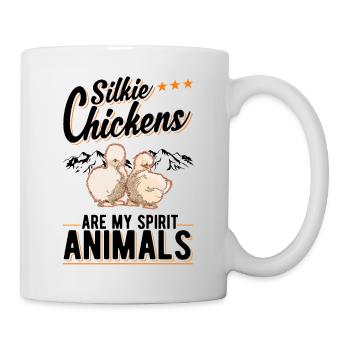 Silk Chicken Spirit Animal Silkie Chicken - Mug blanc - blanc - Droite