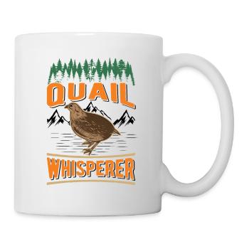 Cadeau d’éleveur de cailles Chuchoteur de caille - Mug blanc - blanc - Droite