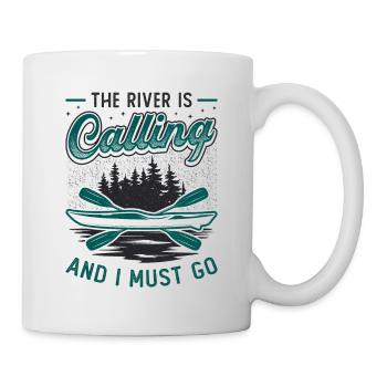 The River Is Calling And I Must Go Kayak Sport - Mug - white - Right