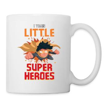 Une enseignante de maternelle élève des petits super-héros - Mug blanc - blanc - Droite