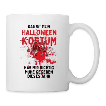 Das ist mein Halloween Kostüm - Lustiger Spruch - Tasse - Weiß - Rechts