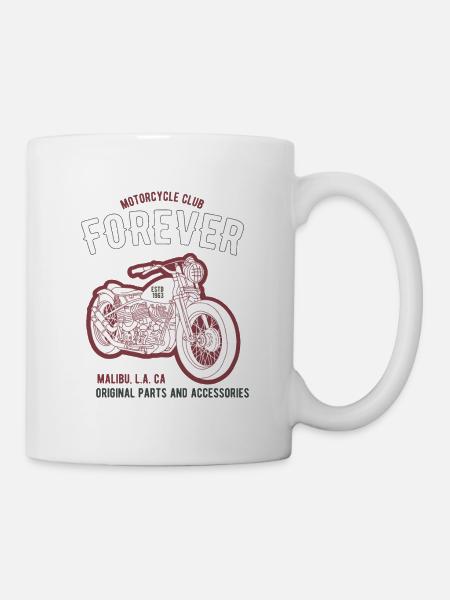 Biker, Motorradfahrer - Tasse - Weiß