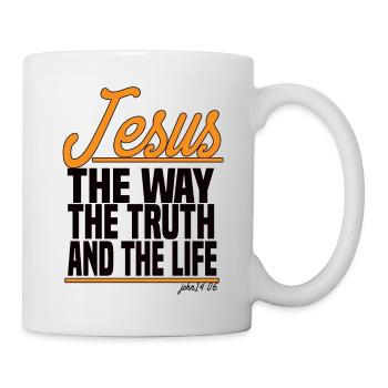 Jésus Le Chemin La Vérité et la Vie - Jean 14:06 - Mug blanc - blanc - Droite