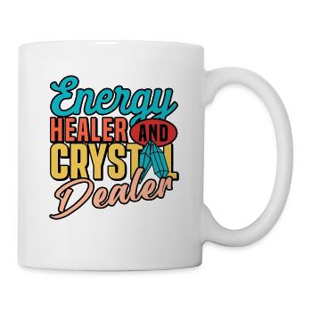 Energy Medicine Healing Positive Energy Crystals - Mug - white - Right