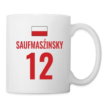 Fußball Sauf Trikot Polen Mallorca Party Gruppen - Tasse - Weiß - Rechts