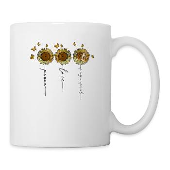 Peace Love Springer Spaniel - Hundeeltern - Tasse - Weiß - Rechts