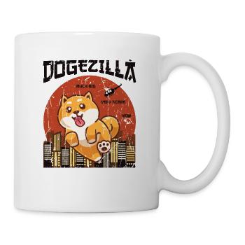 Dogezilla beaucoup grand très effrayant wow - shiba inu chien - Mug blanc - blanc - Droite