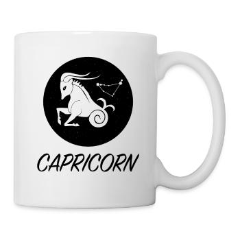 Signe du zodiaque Capricorne Étoile - Mug blanc - blanc - Droite