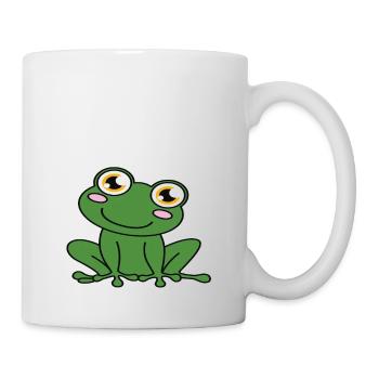 Ma grenouille et moi vous applaudissons - Mug blanc - blanc - Droite