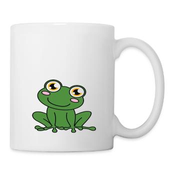 Je ne suis pas célibataire, j’ai une grenouille - Mug blanc - blanc - Droite