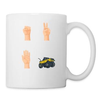 Rock Paper Scissors Nothing Bears RC Cars Remote C - Mug - white - Right