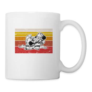 Dossier vêtements professionnels BJJ JuJitsu Brésilien - Mug blanc - blanc - Droite